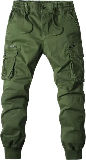 Mens Cargo Pants with Pockets Men's Wild Cargo Pants Casual Joggers Sweatpants Outdoor Waterproof Hiking Work Pants