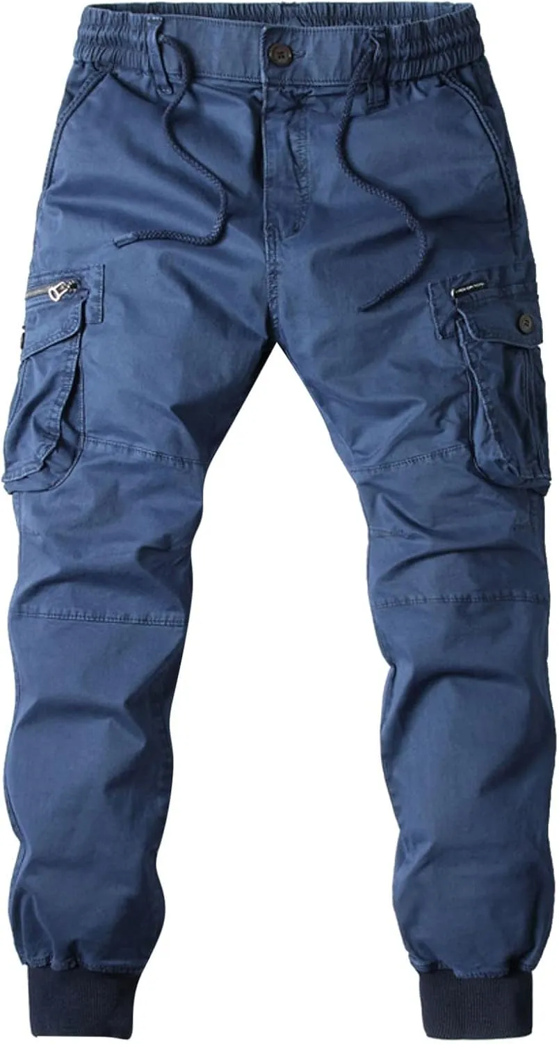 Mens Cargo Pants with Pockets Men's Wild Cargo Pants Casual Joggers Sweatpants Outdoor Waterproof Hiking Work Pants