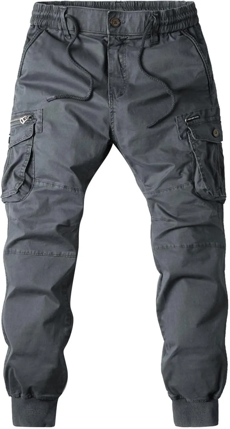 Mens Cargo Pants with Pockets Men's Wild Cargo Pants Casual Joggers Sweatpants Outdoor Waterproof Hiking Work Pants