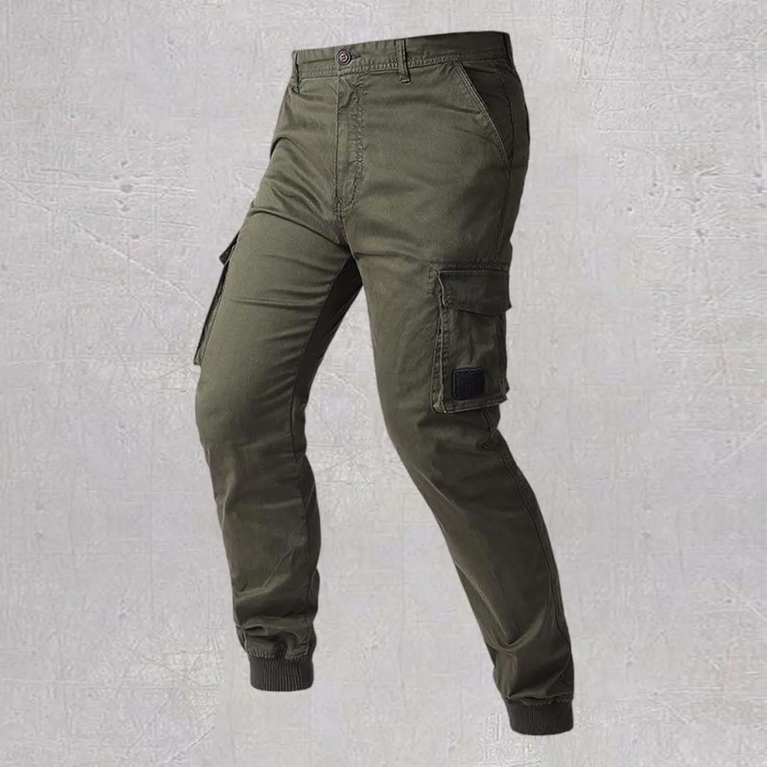 Mens Sweatpants Joggers Elastic Cuff Waterproof Baggy Sweat Pants Classic Work Pants Relaxed Fit Straight Leg Tousers