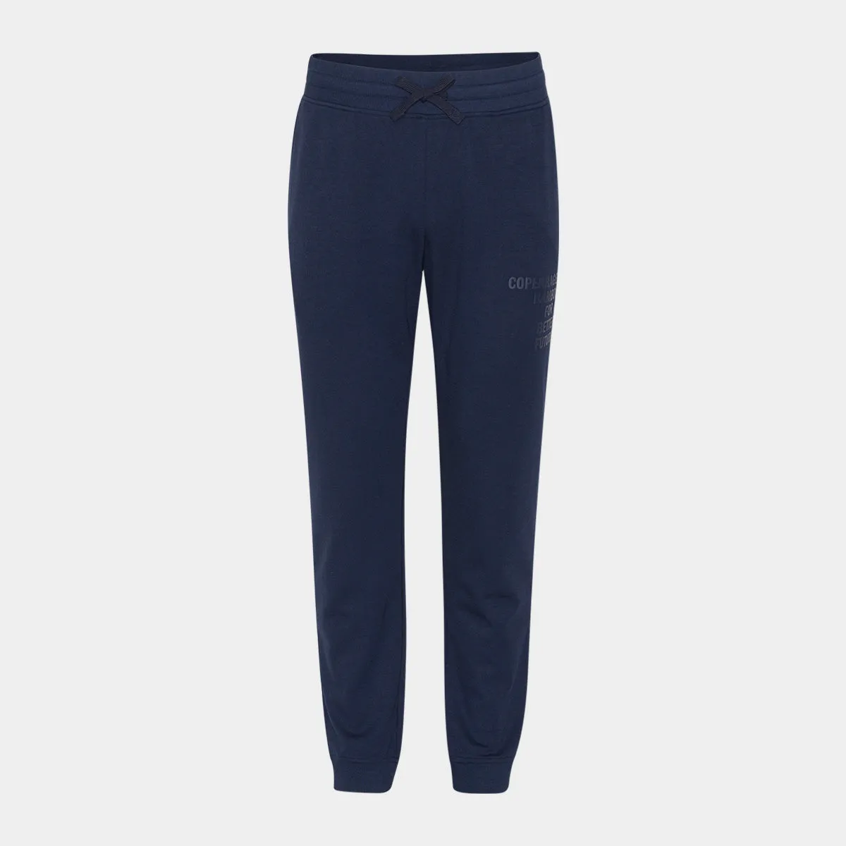Navy bambus sweatpants med logo