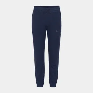 Navy bambus sweatpants med logo