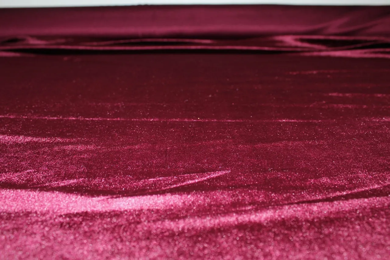 NY Designer Stretch Velvet - Nebbiolo