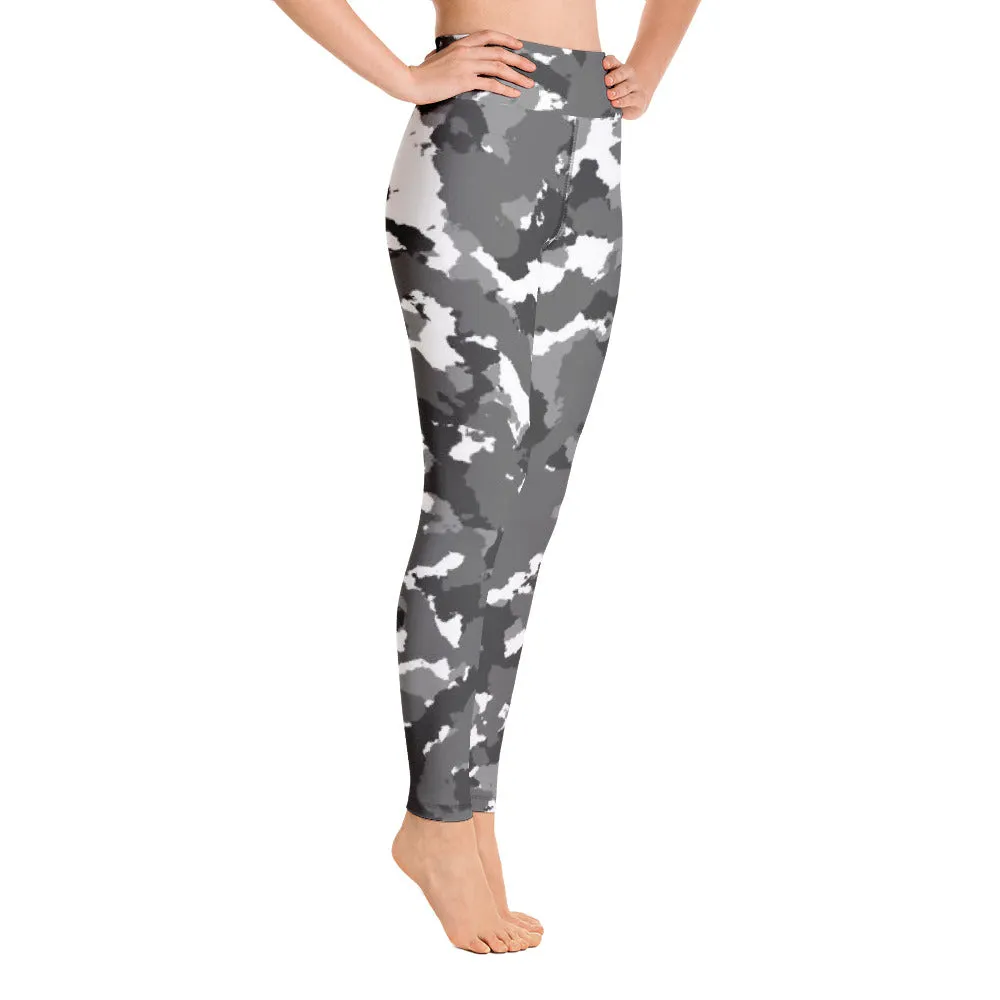 'Oreo Camo' full-length yoga leggings